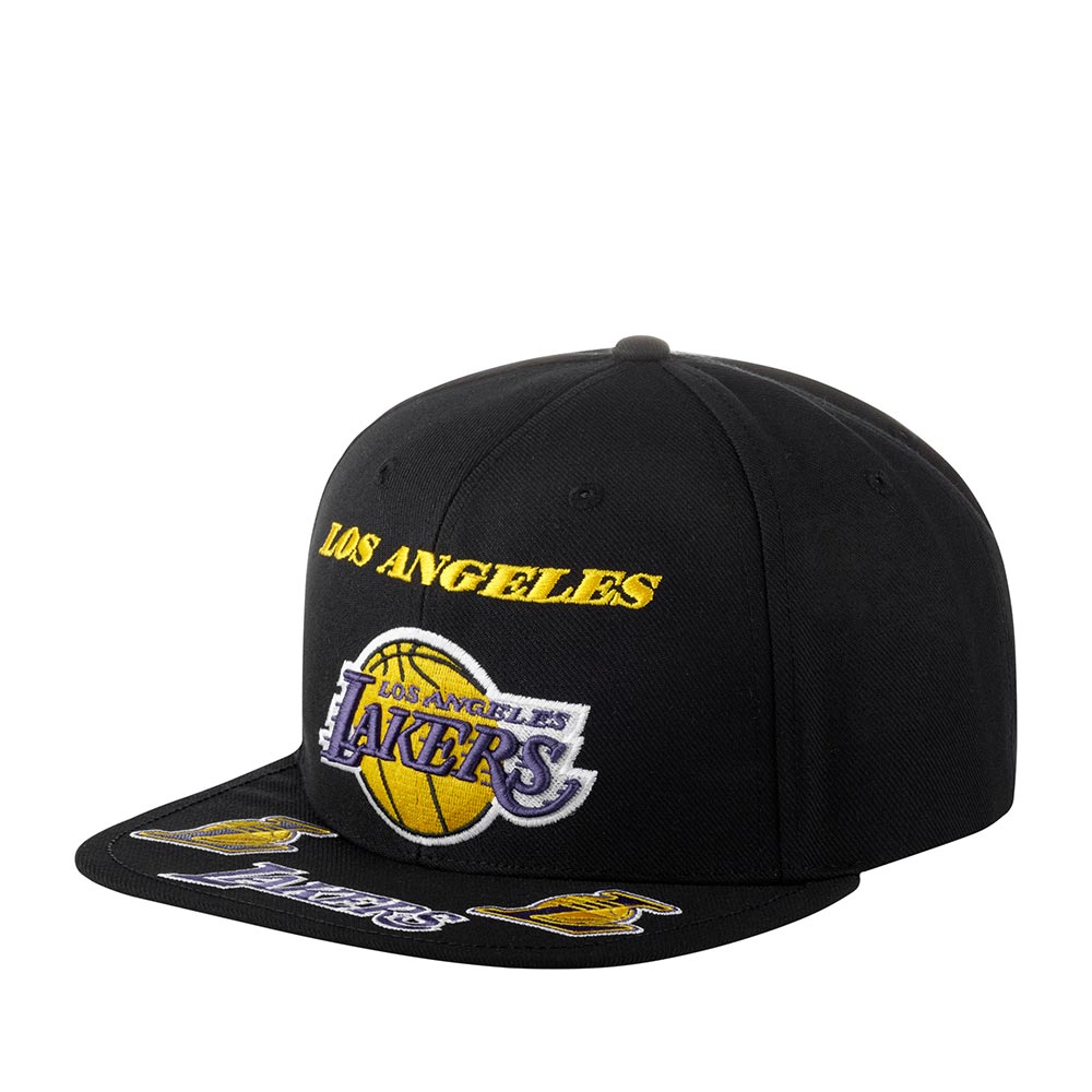 Бейсболка унисекс MITCHELL NESS HHSS2998-LALYYPPPBLCK Los Angeles Lakers NBA черная