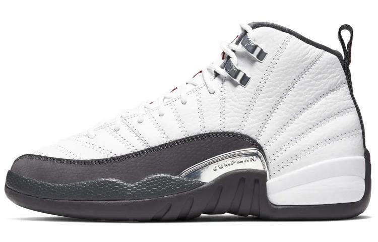 

Кроссовки унисекс Jordan Air Jordan 12 Retro Dark Grey GS белые 40 EU, Белый, Air Jordan 12 Retro Dark Grey GS
