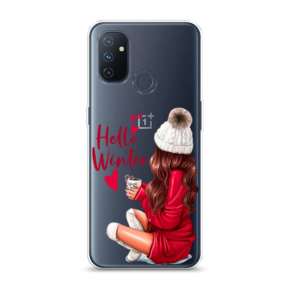 

Чехол на OnePlus Nord N100 "Hello winter", Красный;белый;коричневый, 152450-5