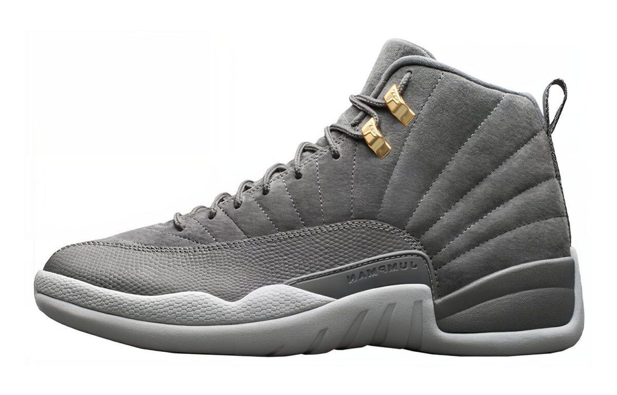 

Кроссовки унисекс Jordan Air Jordan 12 Retro Dark Grey GS серые 38.5 EU, Серый, Air Jordan 12 Retro Dark Grey GS