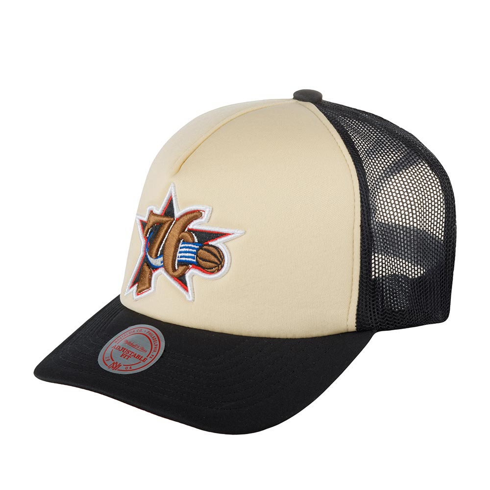 

Бейсболка унисекс Mitchell&Ness 5HSSSH21323-P76OFWH Philadelphia 76Ers NBA бежевая/черная, Бежевый, 5HSSSH21323-P76OFWH Philadelphia 76Ers NBA
