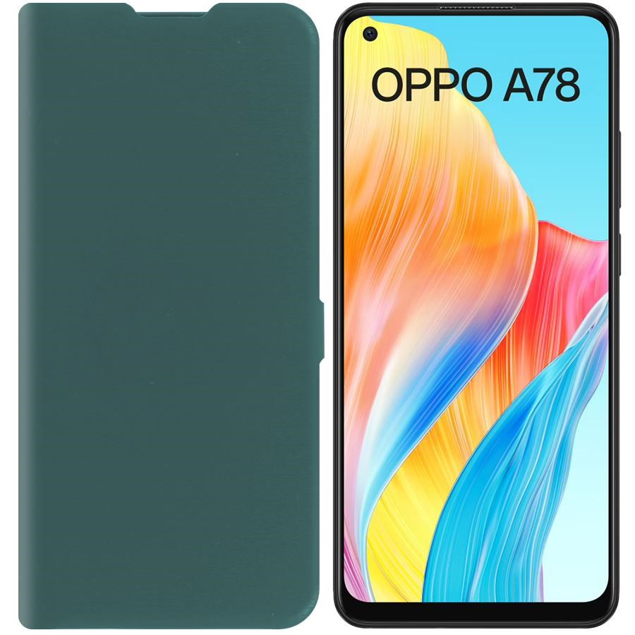 

Чехол-книжка Krutoff Eco Book для Oppo A78 4G зелёный опал, Зеленый