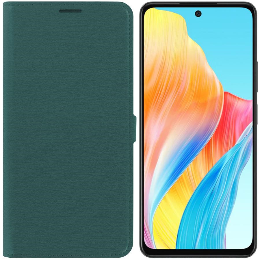 

Чехол-книжка Krutoff Eco Book для Oppo A58 4G зелёный опал, Зеленый