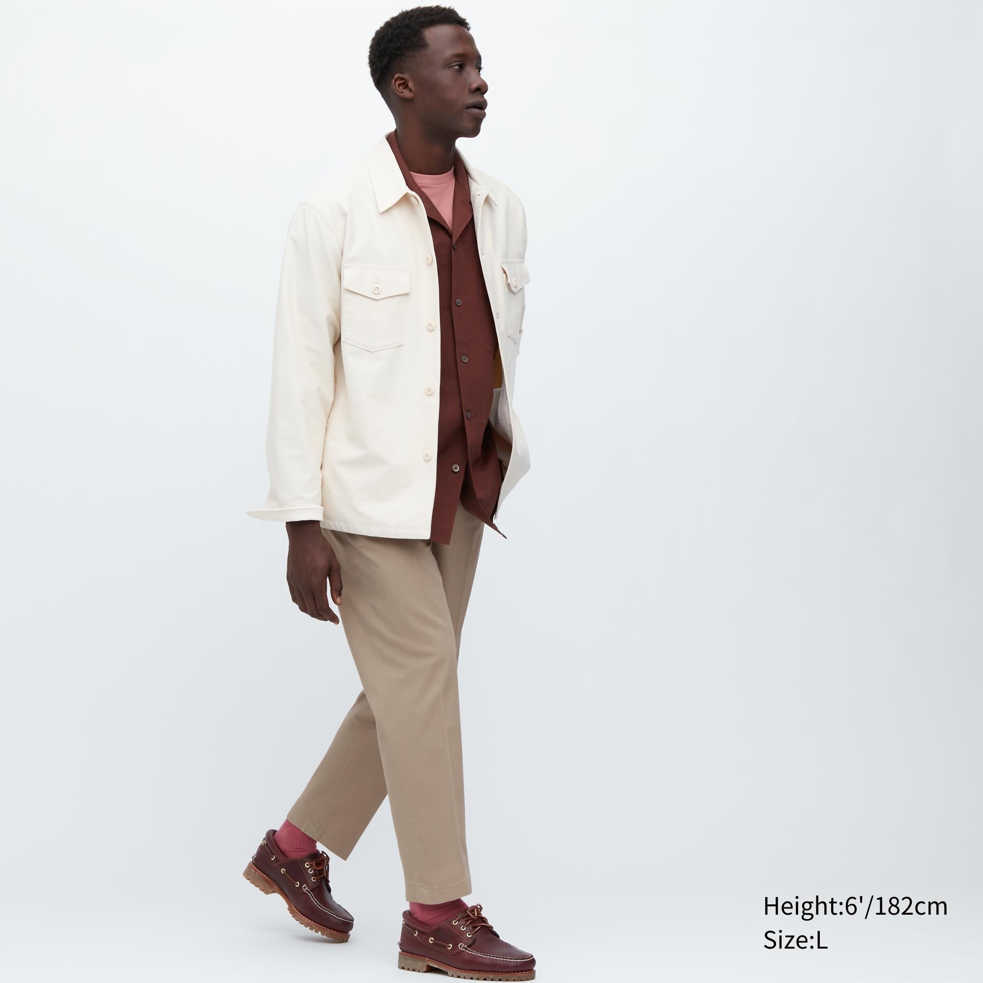 

Брюки мужские UNIQLO 455491COL31 бежевые L (доставка из-за рубежа), Бежевый, 455491COL31