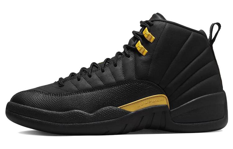 

Кроссовки унисекс Jordan Air Jordan 12 retro black taxi черные 48.5 EU, Черный, Air Jordan 12 retro black taxi