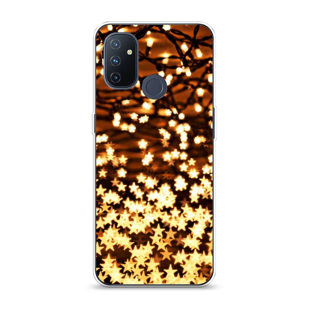 

Чехол на OnePlus Nord N100 "Новогодняя гирлянда", Золотистый, 152450-5