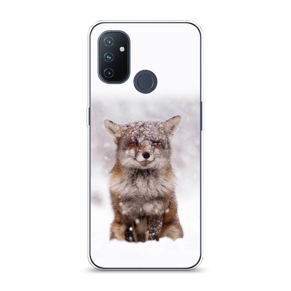 

Чехол на OnePlus Nord N100 "Зимняя лиса", Белый;серый;коричневый, 152450-1