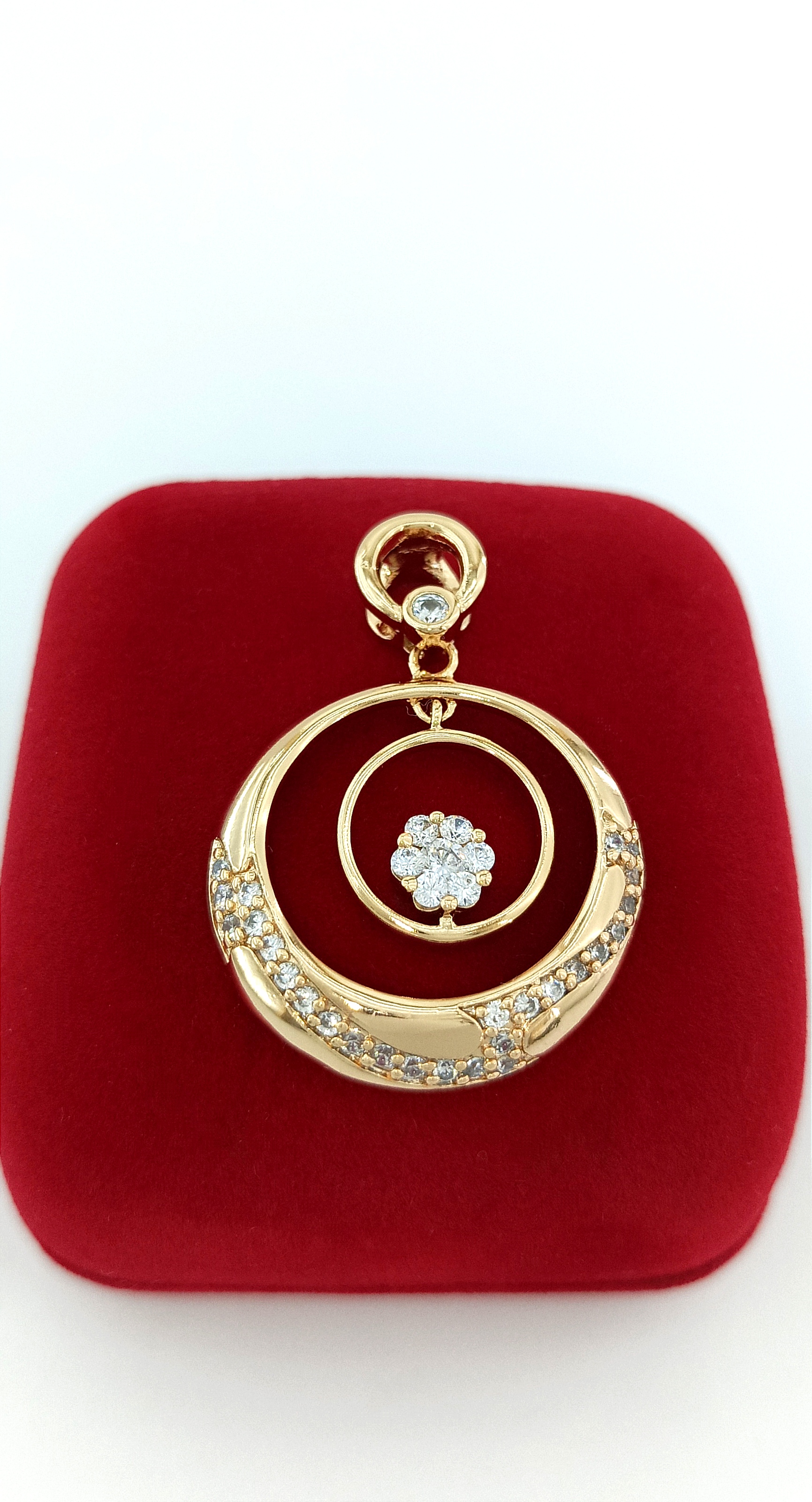

Подвеска из бижутерного сплава Xuping Jewelry 35, фианит, 35