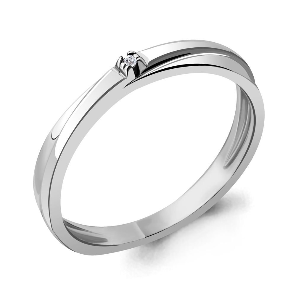 

Кольцо из серебра с бриллиантом Aquamarine Aquamarine 060117_925_р р. 17, 060117_925_р