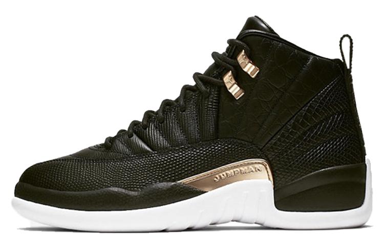 

Кроссовки унисекс Jordan Air Jordan 12 Retro Black Metallic Gold White черные 42 EU, Черный, Air Jordan 12 Retro Black Metallic Gold White