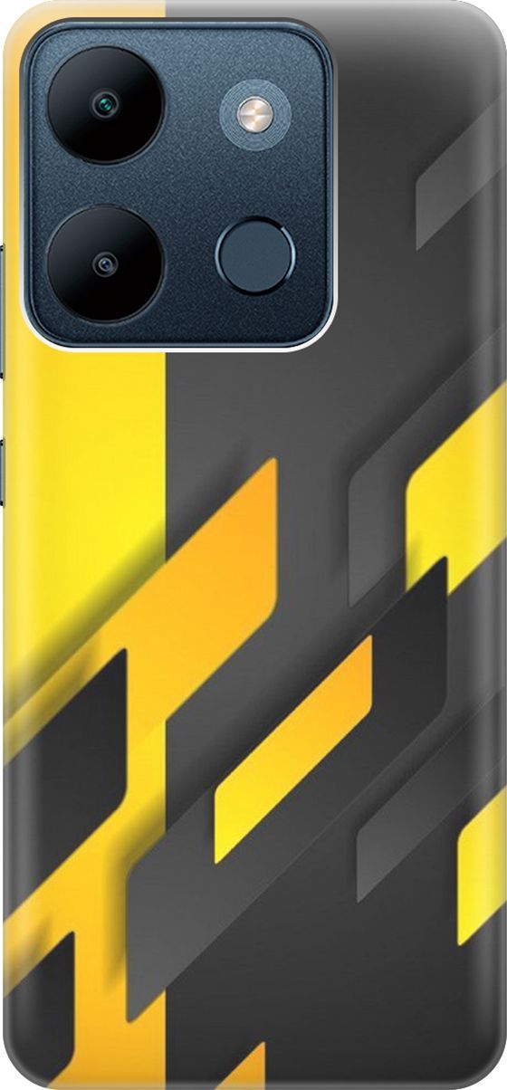 

Чехол на Infinix Smart 7/Tecno Spark Go 2023/Pop 7 Pro "Черно-желтая абстракция", Желтый;черный, 158832