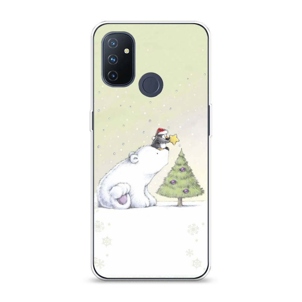

Чехол на OnePlus Nord N100 "Украшение елки", Белый;бежевый, 152450-5