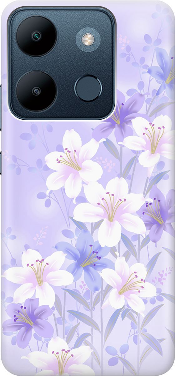

Чехол на Infinix Smart 7/Tecno Spark Go 2023/Pop 7/Pop 7 Pro "Лилии на фиолетовом", Белый;фиолетовый, 158840