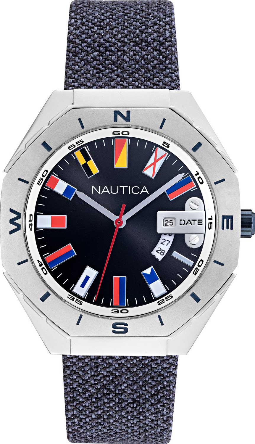 

Наручные часы мужские Nautica NAPLSS001 серые, NAPLSS001