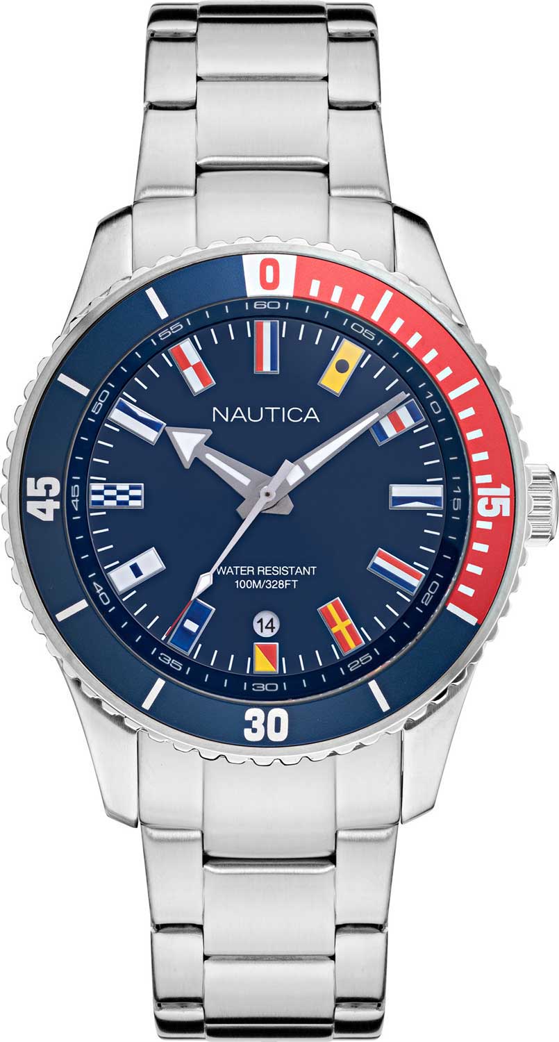 фото Наручные часы мужские nautica nappbs022 серебристые