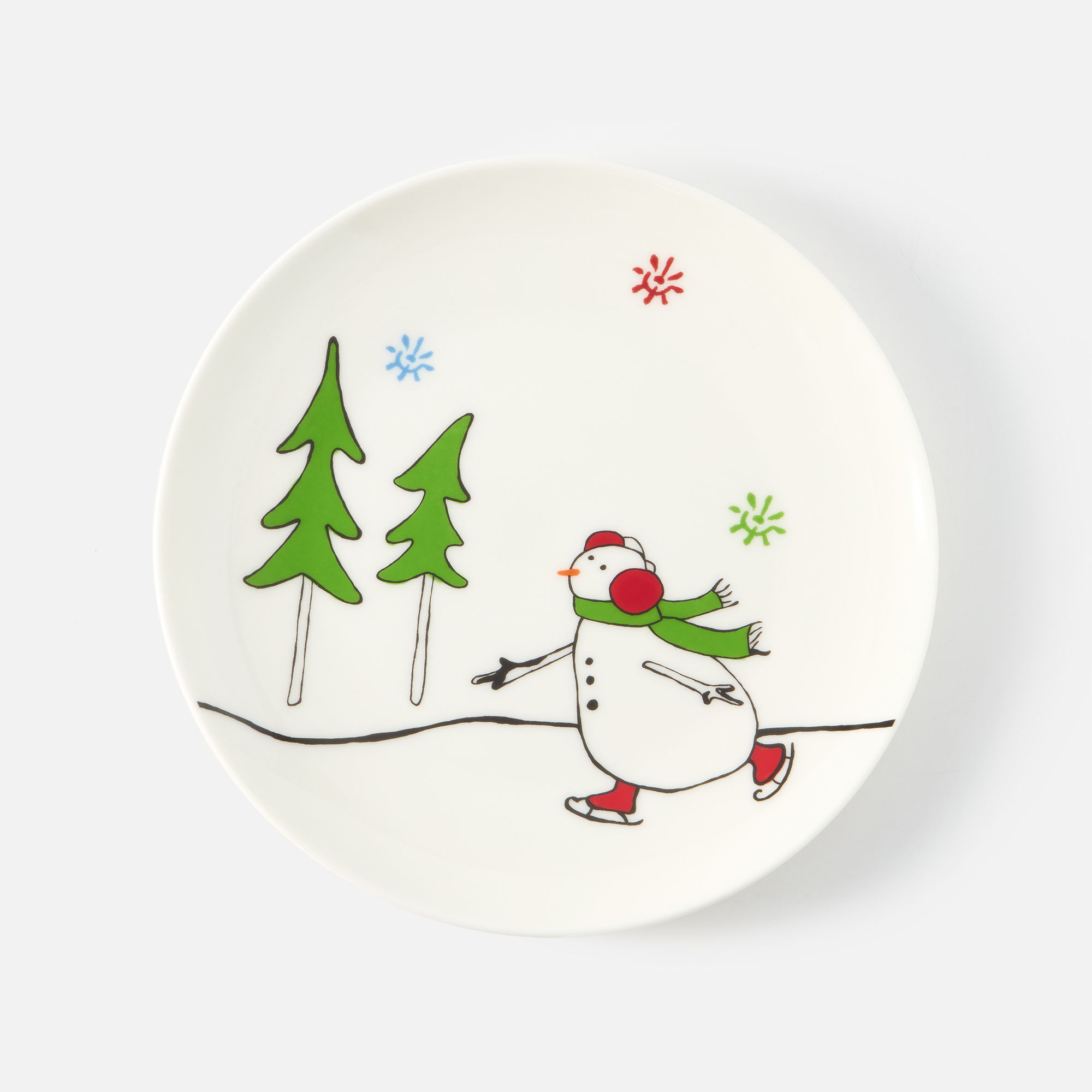 

Тарелка Snowman десертная, новогодняя, фарфор, 20 см, Snowman