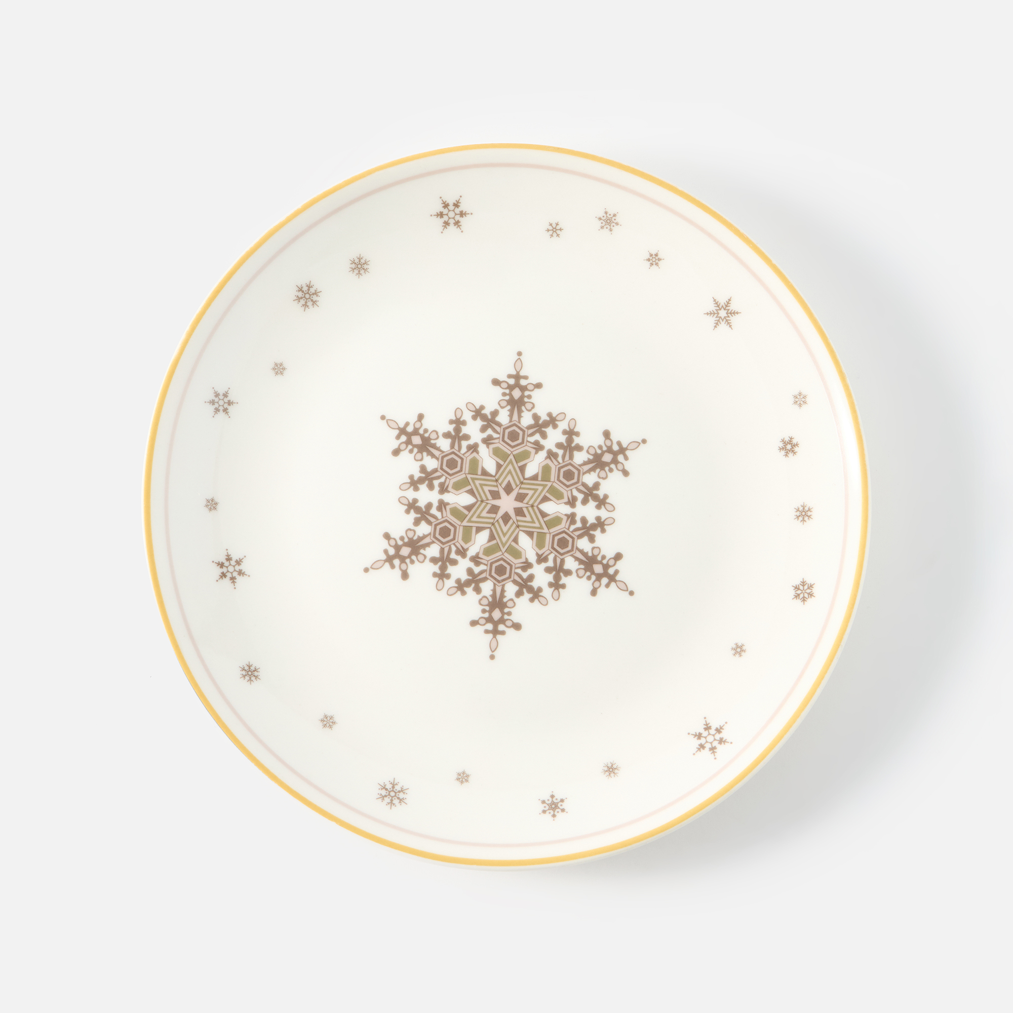 

Тарелка Snowflake новогодняя, фарфор, 16 см, Snowflake