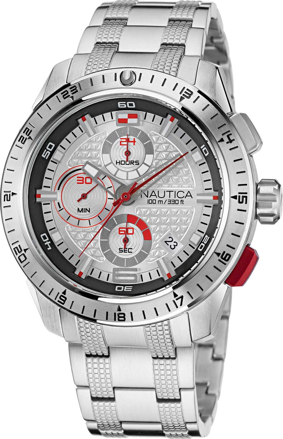 фото Наручные часы мужские nautica napnsf113 серебристые