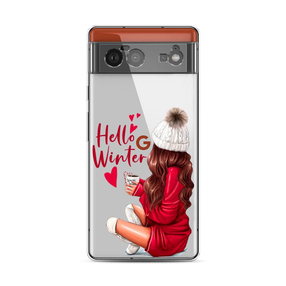 

Чехол для Google Pixel 6 "Hello winter", Красный;белый;коричневый, 270850-5