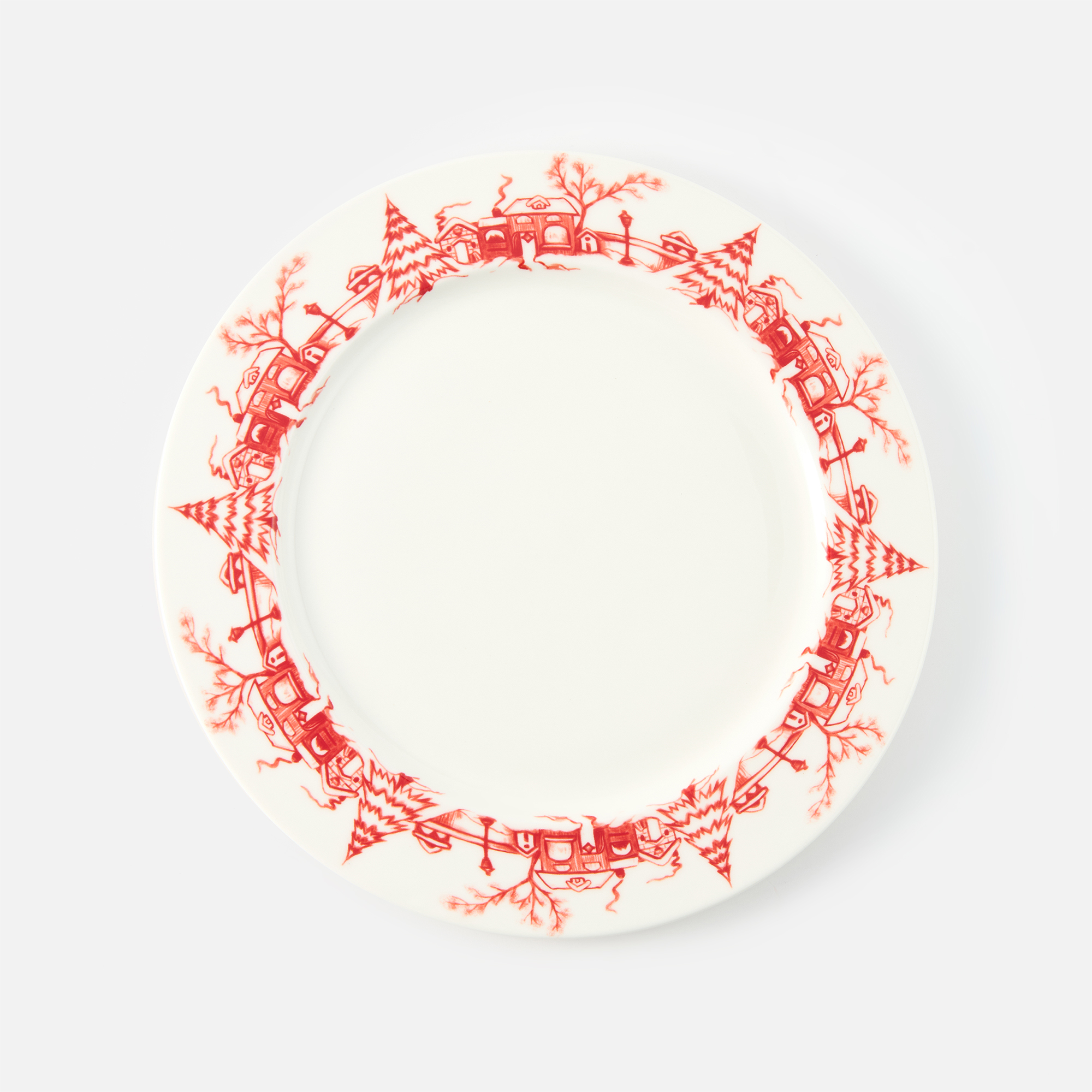 

Тарелка Red Geometric новогодняя, фарфор, 26 см, Red Geometric