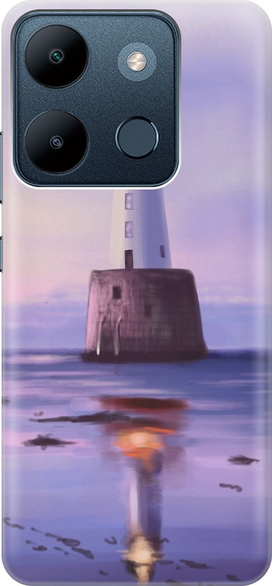 

Чехол на Infinix Smart 7/Tecno Spark Go 2023/Pop 7/Pop 7 Pro "Маяк", Синий;фиолетовый, 158838