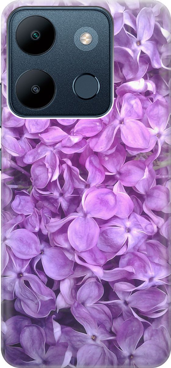 

Чехол на Infinix Smart 7/Tecno Spark Go 2023/Pop 7/Pop 7 Pro "Цветы серени", Фиолетовый, 158843
