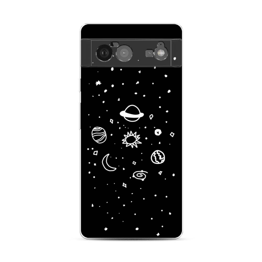 

Чехол для Google Pixel 6 "Дудл солнечной системы", Бежевый;серый, 270850-2