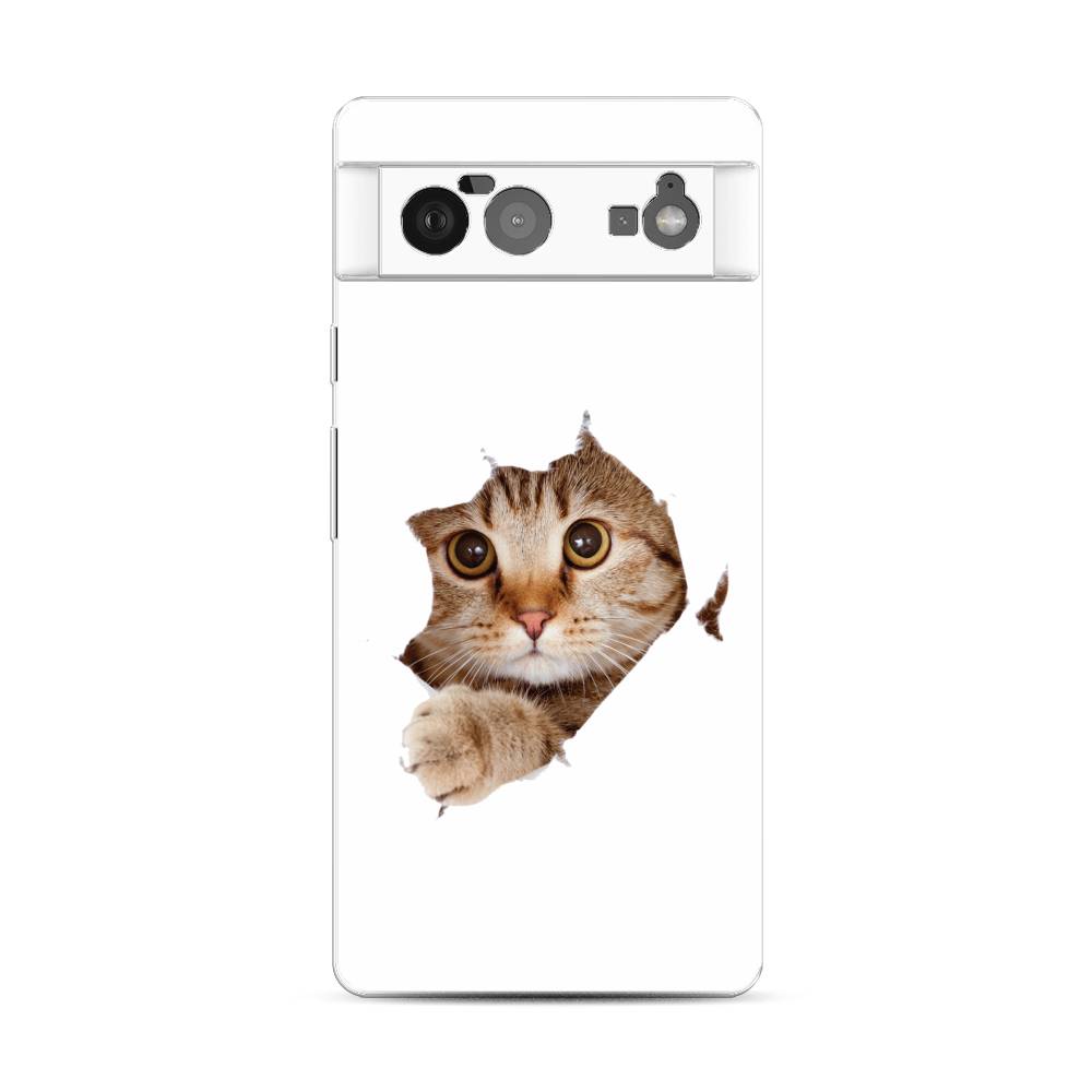 фото Чехол для google pixel 6 "кот и бумага" case place