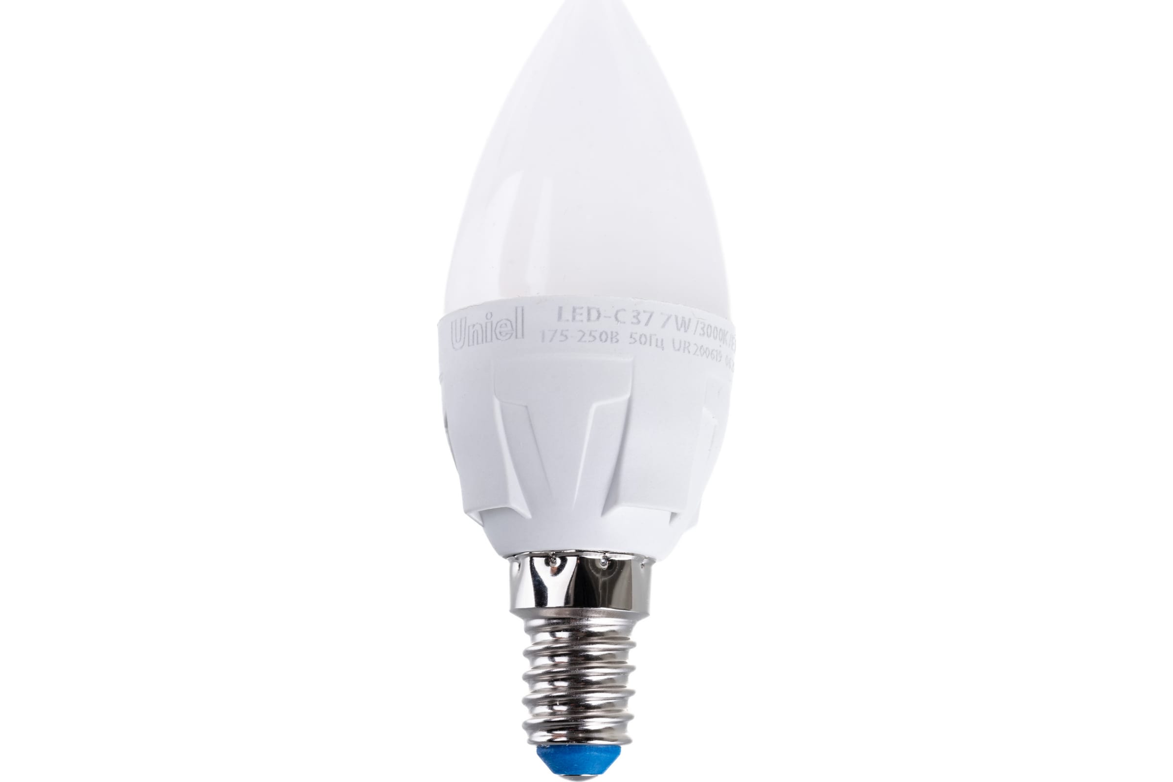 

Uniel LED-C37 7W/3000K/E14/FR/DIM PLP01WH Лампа светодиодная, диммируемая UL-00004296