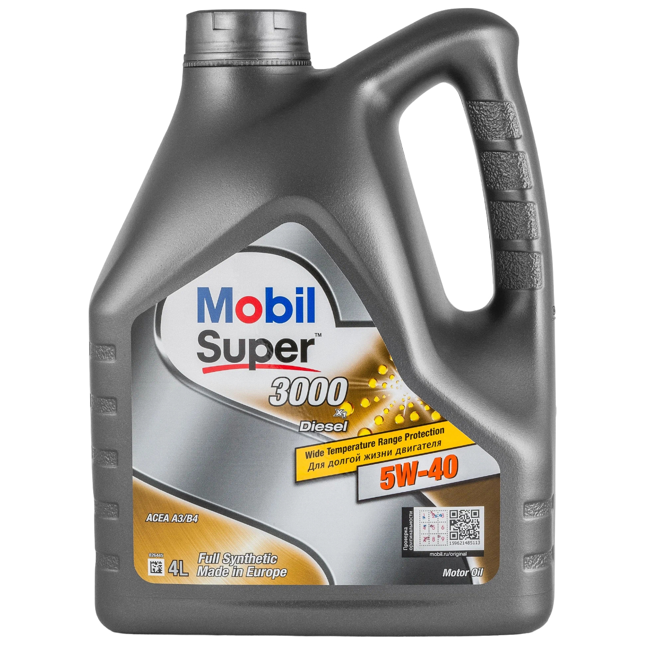 

Моторное масло Mobil Super 3000 X1 5W40 4л