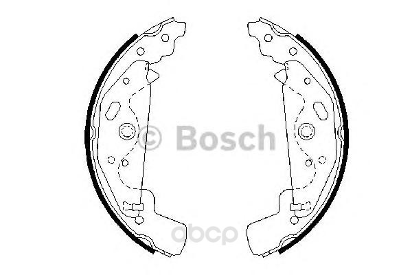 

Тормозные колодки Bosch барабанные 986487643