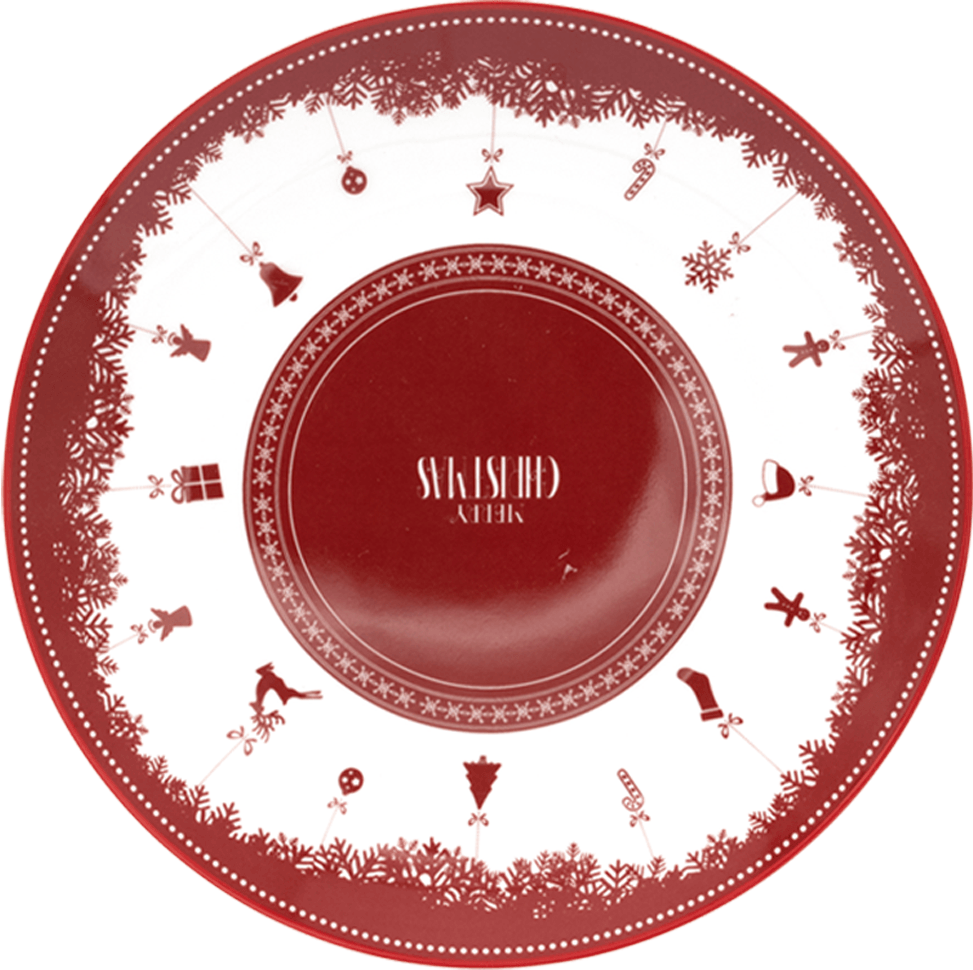 

Тарелка Merry christmas десертная, новогодняя, фарфор, 20 см, Merry christmas