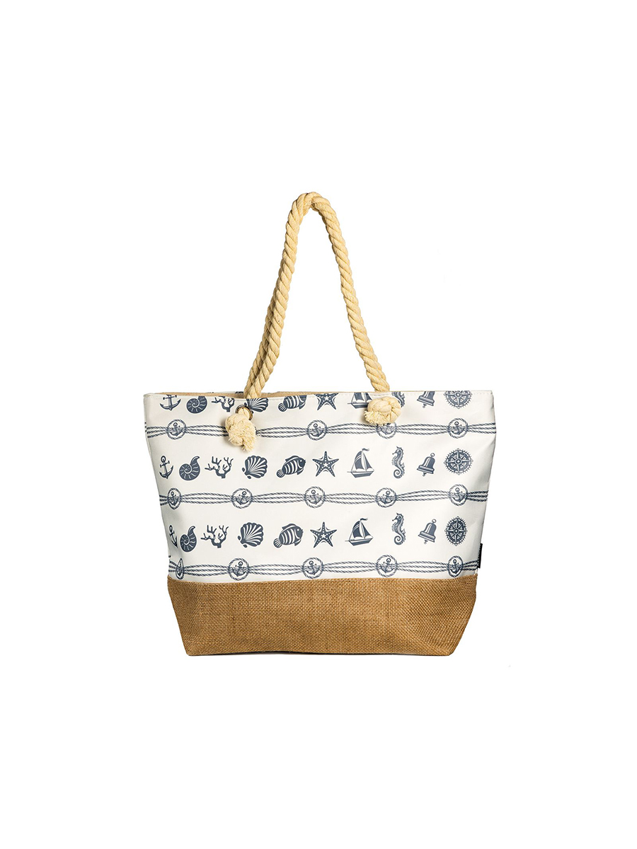 Пляжная сумка женская ZENDEN YU-21BWC-002, белый
