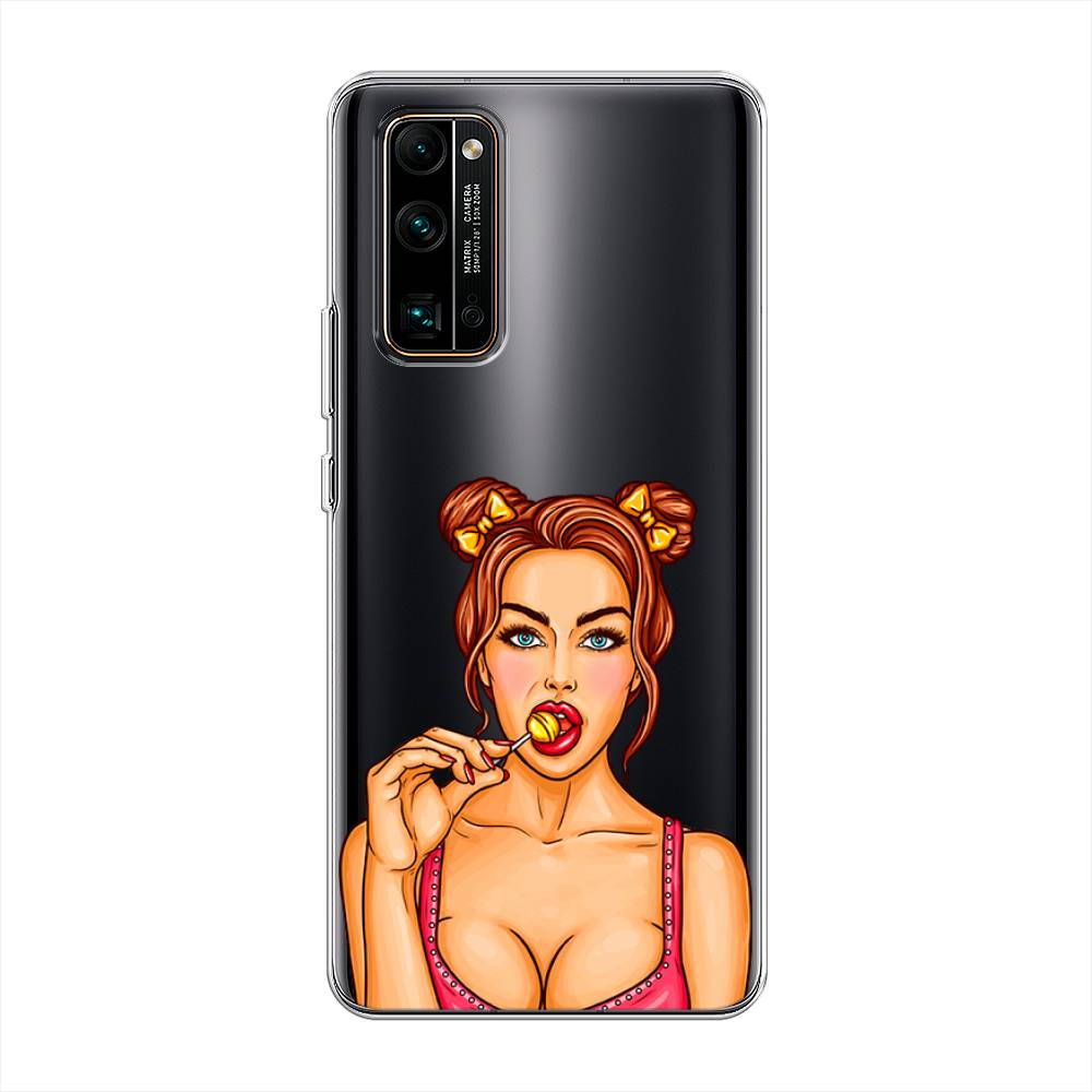 

Чехол Awog на Honor 30 Pro Plus "Вкусный леденец", Бежевый;коричневый;розовый