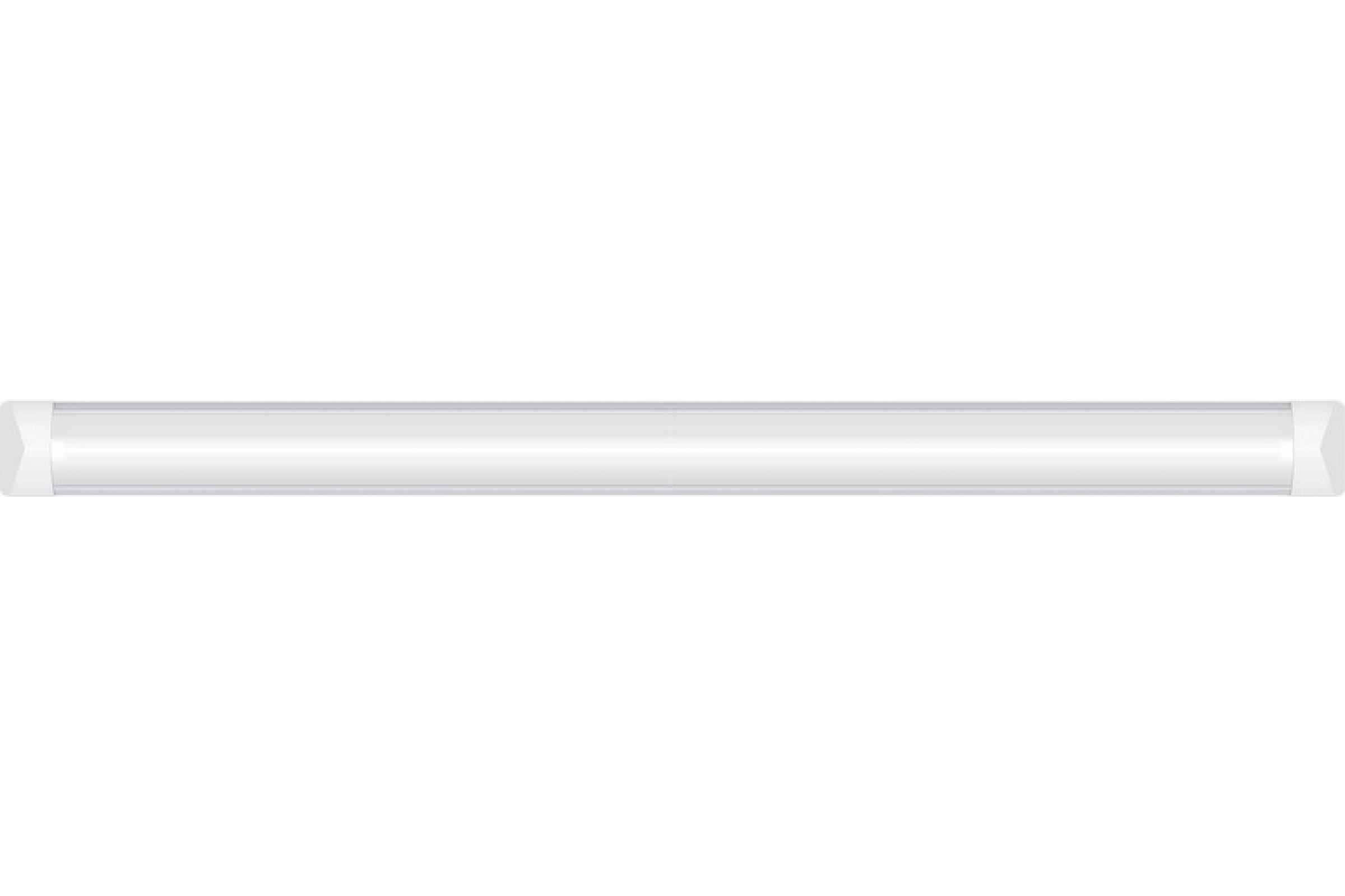фото Ogm светильник линейный,светодиодный,белый,36вт,ip20,2400лм,6500к,1200x75x25мм. о30-04