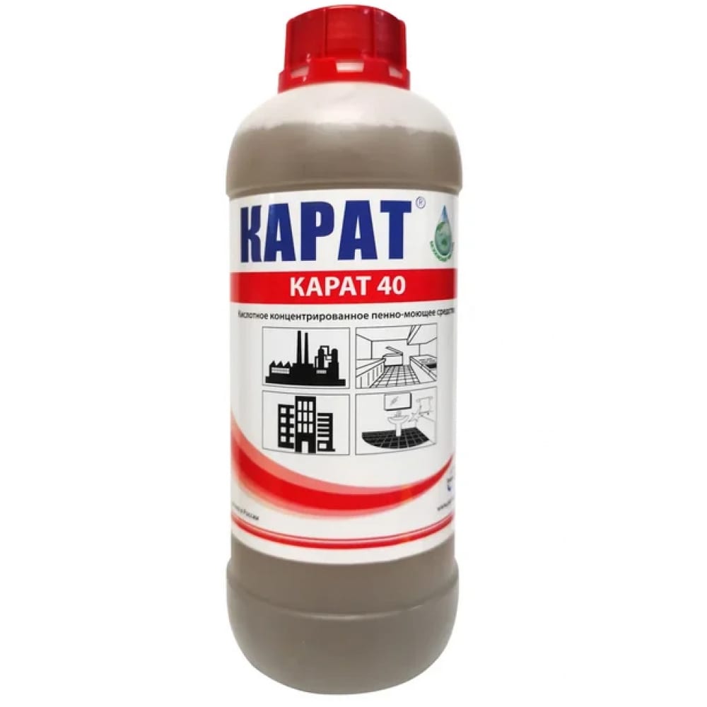 

Уборка после стройки КАРАТ 40 концентрат очистка отложений, кислотное, 1 л 4607002304127