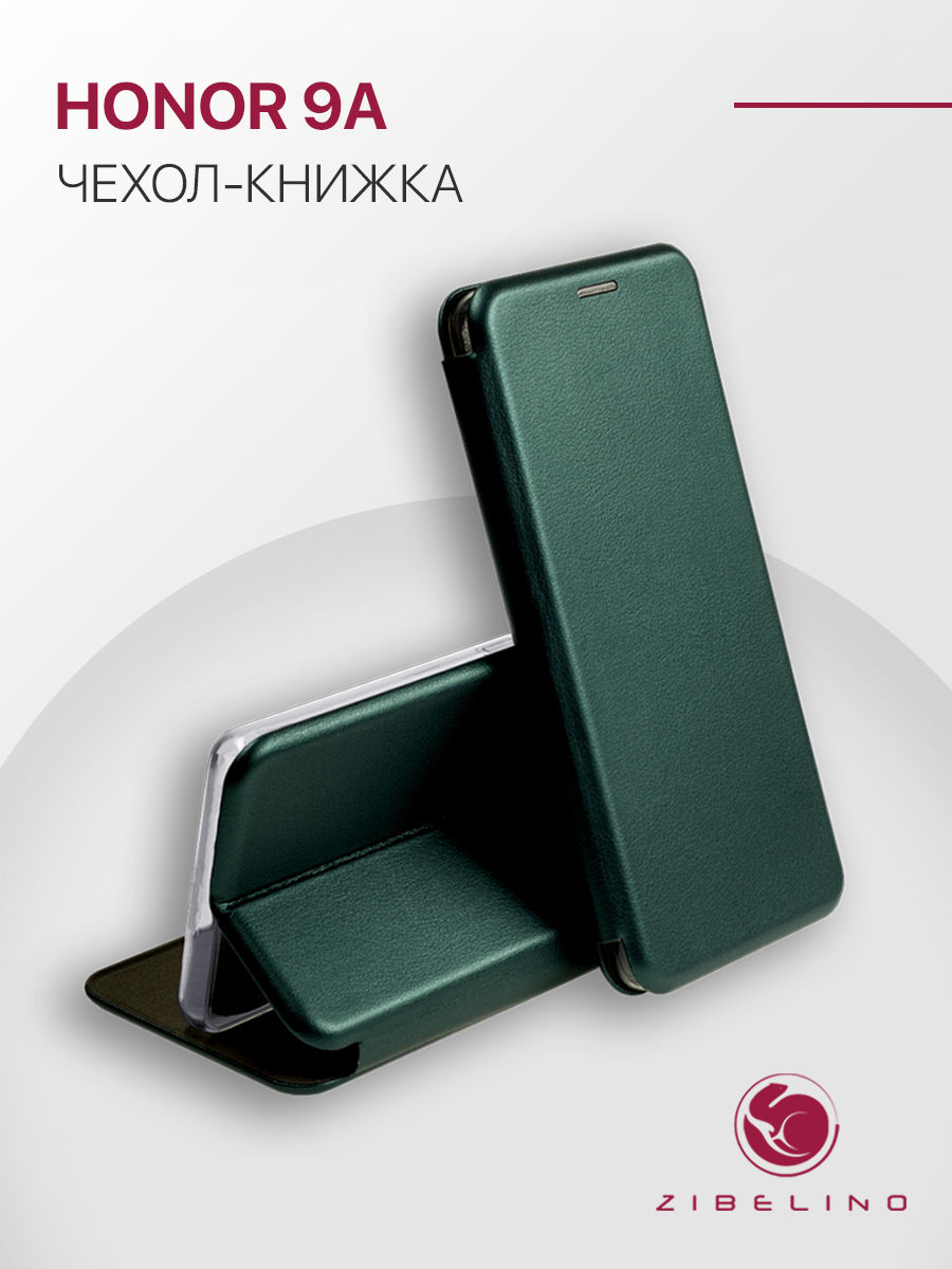 

Чехол Zibelino Book для Honor 9A Emerald, Зеленый, ZB-HUW-9A