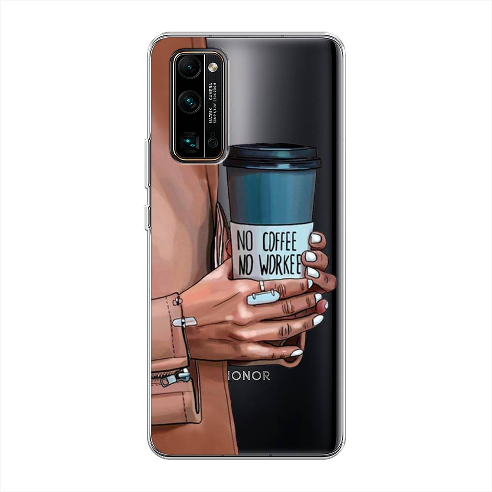 

Чехол Awog на Honor 30 Pro Plus "No coffee", Коричневый;серый, 612250-7