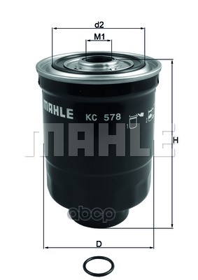 

Фильтр топливный MAHLE KC578D, KC578D