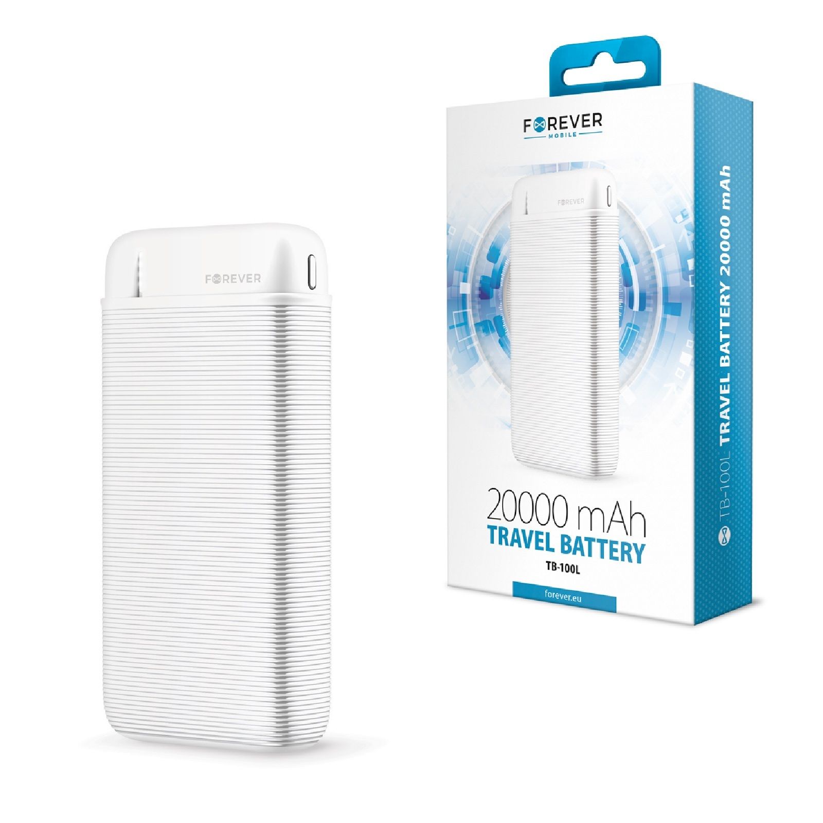 фото Внешний аккумулятор power bank forever 20000 mah tb-100l white