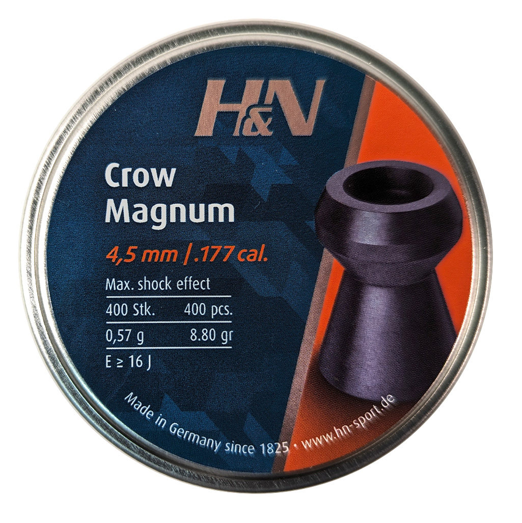Пули для пневматики H&N Crow Magnum 4,5мм 0.57 гр 400шт