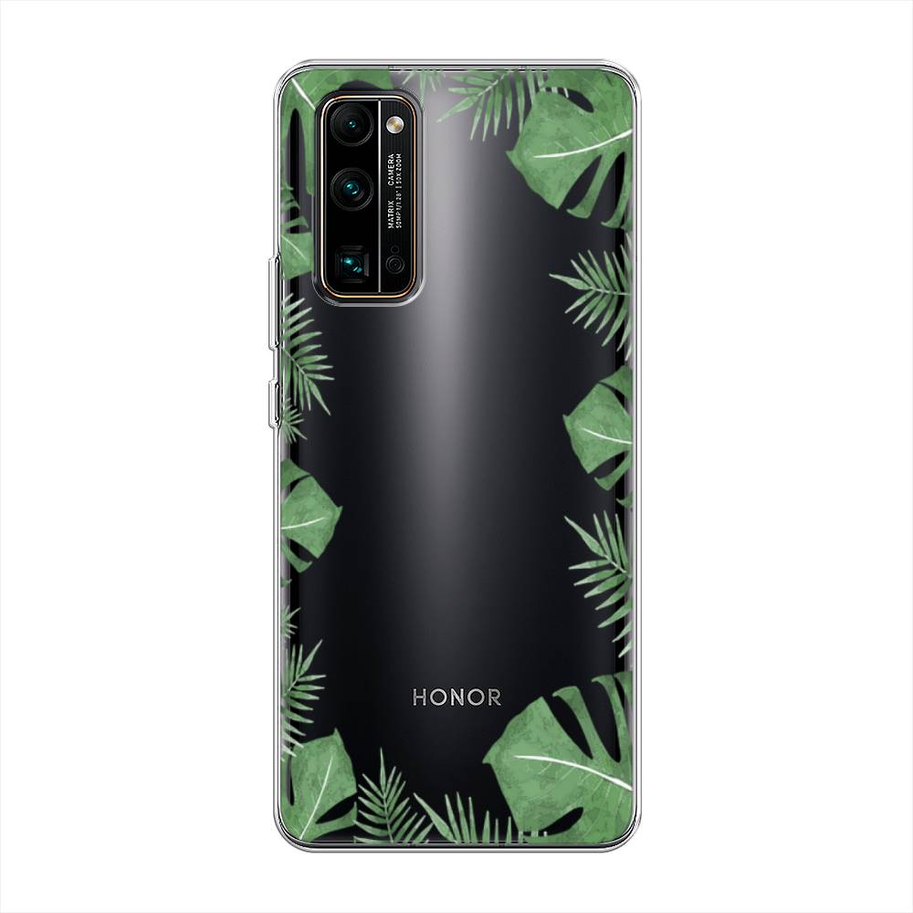 

Чехол Awog на Honor 30 Pro Plus "Листья папоротника рамка", Зеленый, 612250-8
