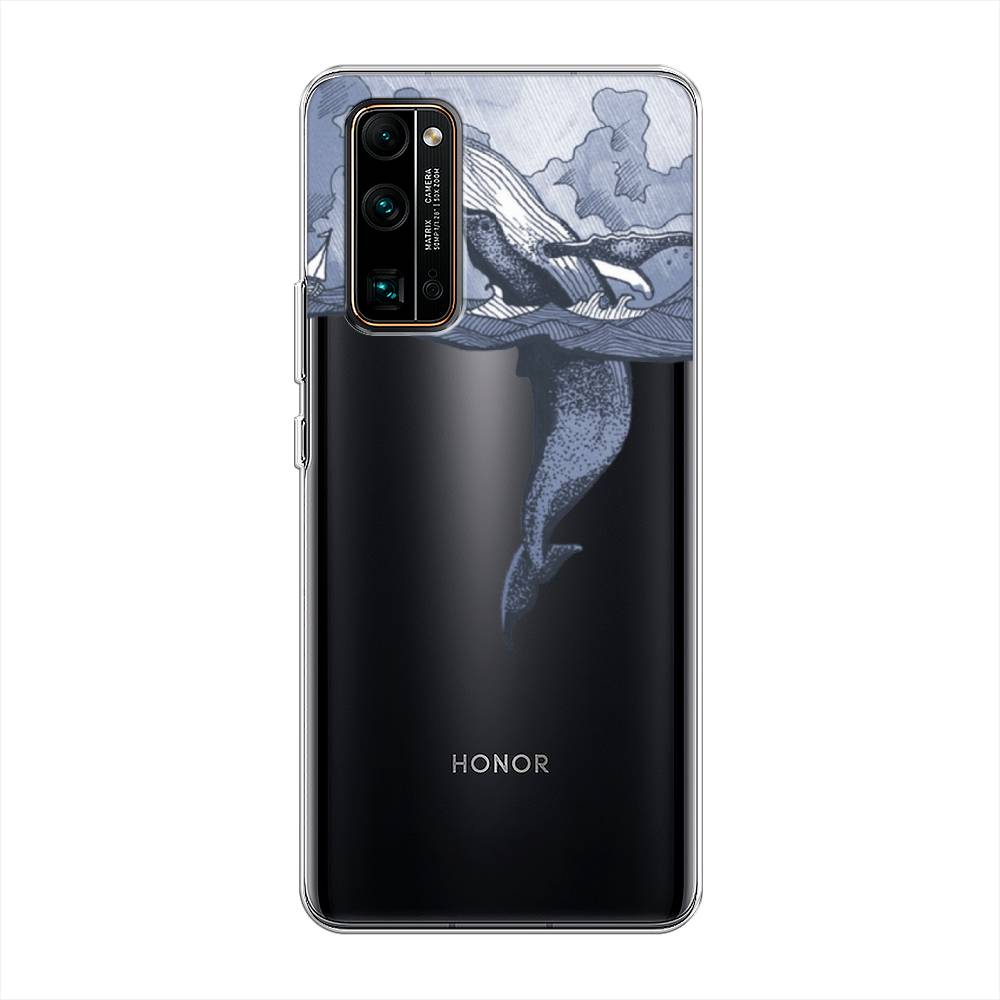 

Чехол Awog на Honor 30 Pro Plus "Два измерения", Голубой;черный;прозрачный, 612250-7