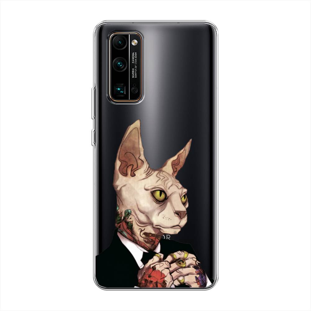 

Чехол Awog на Honor 30 Pro Plus "Татуированный сфинкс", Бежевый;черный;красный, 612250-7