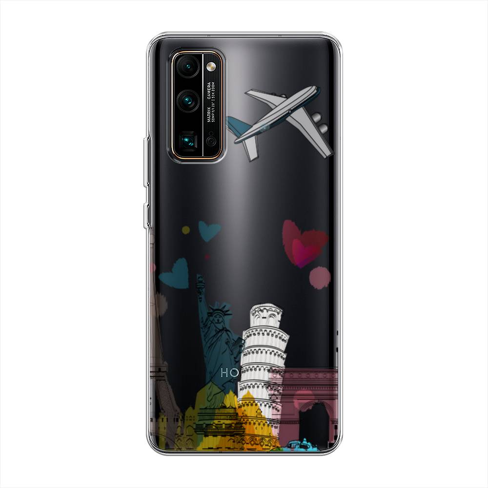 

Чехол Awog на Honor 30 Pro Plus "Самолет путешествий", Желтый, 612250-10