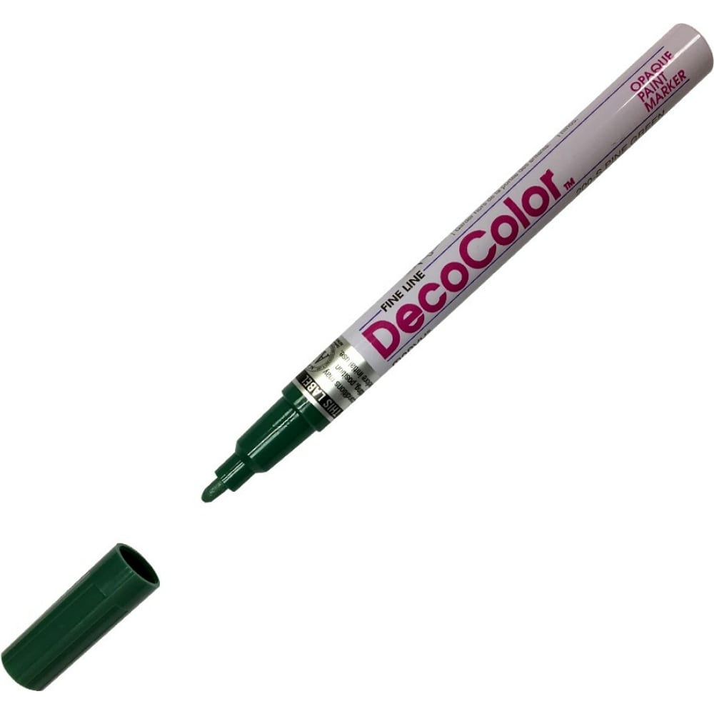 Лаковый маркер MARVY UCHIDA с круглым наконечником 1-2мм изумрудный PINE GREEN MAR200/72