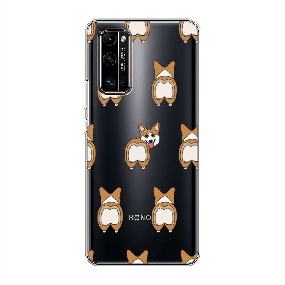 фото Чехол awog "милый корги фон" для honor 30 pro plus