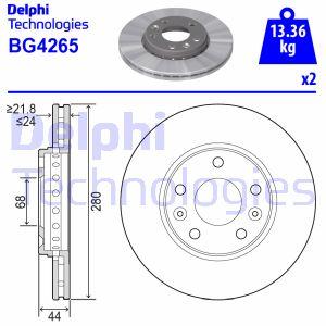 

Тормозной диск DELPHI BG4265