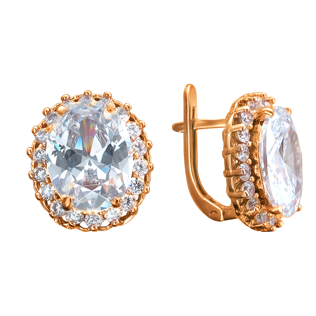 

Серьги из серебра с горным хрусталем Эстет У15С350914П, У15С350914П