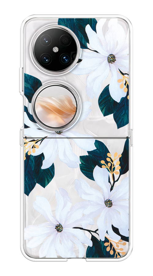 

Чехол на Huawei Pocket 2 "Delilah Flower", Зеленый;белый, 6123850-1